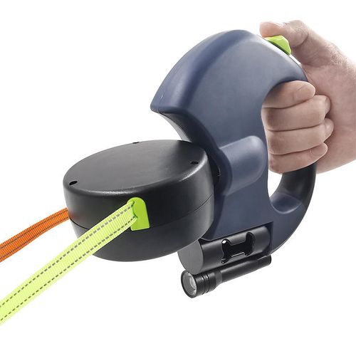 Two-end one-tow two-retractable pet leash