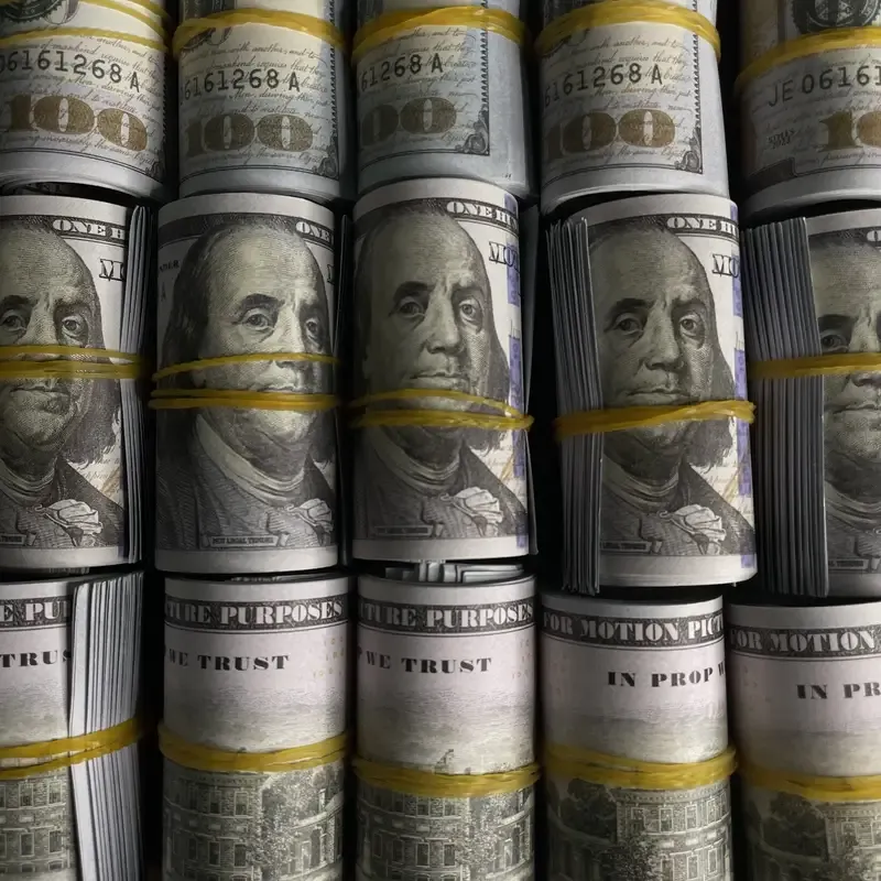 200pcs Dollar Bills Replica Prop Money Set - Perfect for Christmas, Halloween Parties, Filming, Movie Props, and Board Games