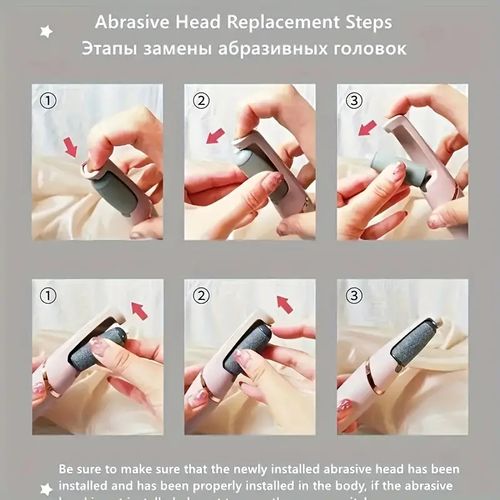 Rechargeable Electric Foot File with Foot Grinder