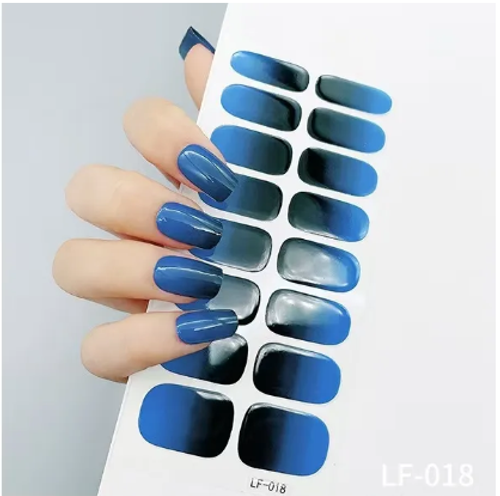 Semi Cured Gel Nail Wraps Nail Stickers（With lights）