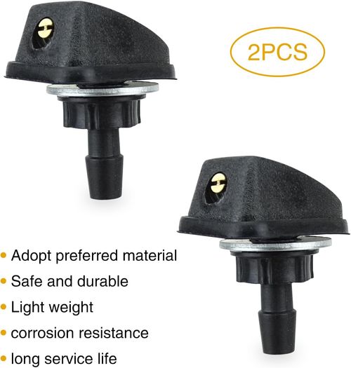 Pack2 Car Front Windshield Washer Automotive Wiper Nozzles