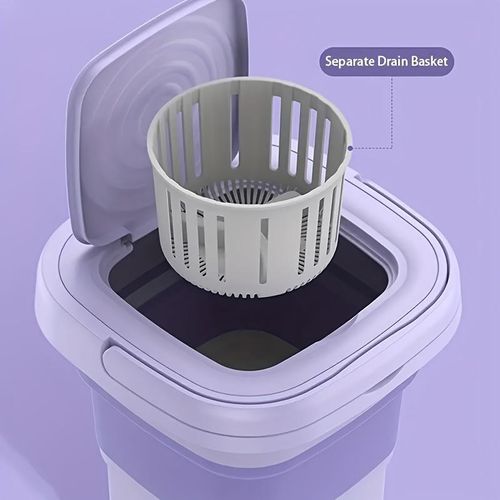 8L Portable Folding Mini Washing Machine
