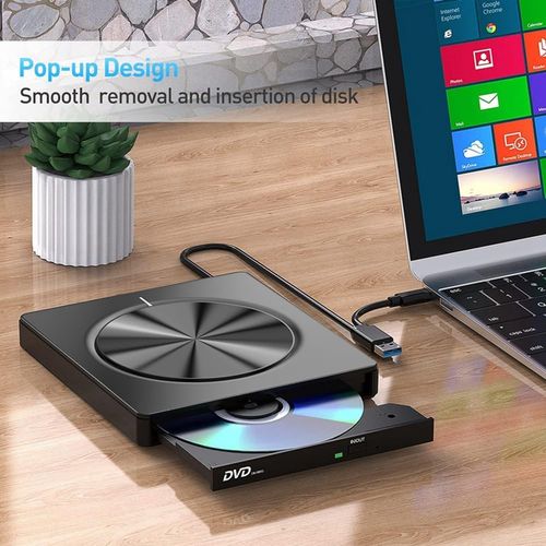 USB 3.0*SD*TF*DVD*CD*VCD-Type-C Player Portable Burner Support Blu-Rays