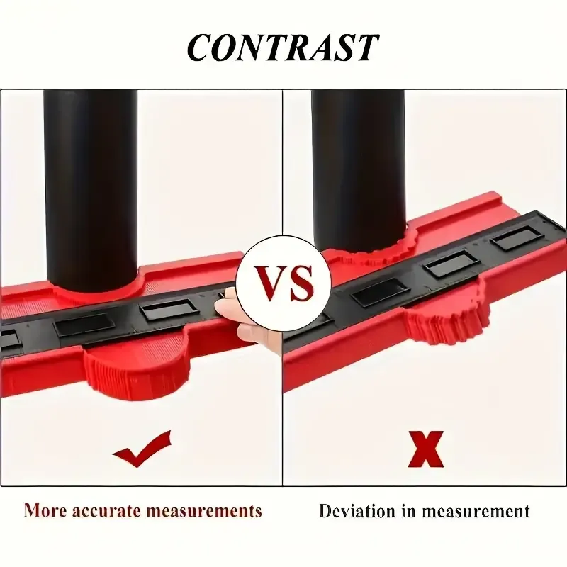 Plastic Contour Gauge Profile Multi-functional Shaping Contour Gauge Duplicator Measure Ruler