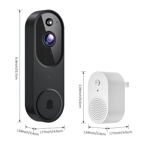HD night vision wireless video doorbell