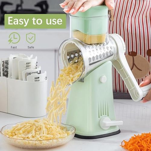 🔥🔥HOT SAVE-48% OFF🔥🔥5 in 1 Rotary Cheese Grater Vegetable Slicer