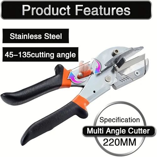 Adjustable Multi-Angle Miter Shear Cutter - 45-135 Degree