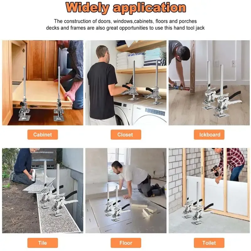 Multi-Function Arm Tool Lift - Labor-Saving, Height Adjustable, Wall Tile Locator, Door Panel Lifting, Cabinet Jack Board Lifter - Easy Installation, Space-Saving Design