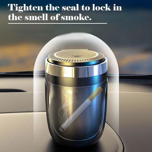 Car Cigarette Ashtray Cup With Lid With LED Light