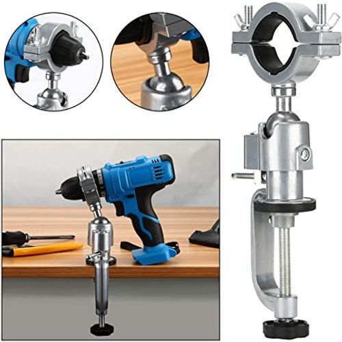 ip-on Round Head 360 Degree Universal Table Bench Vice Vise for Electric Drill Stent Bench Screw Clamp Grinder Tool Holder