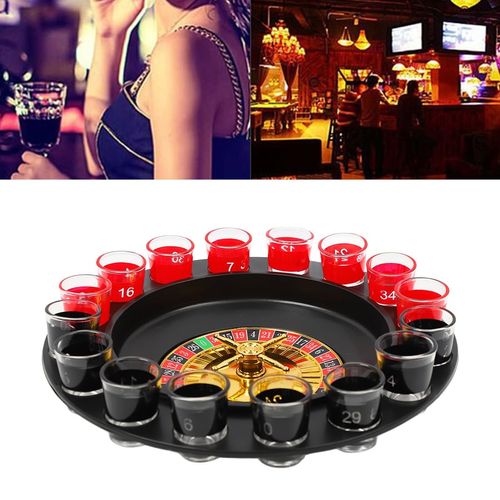Drinking Shot Glass Turntable Game Set