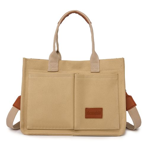 Women's Canvas Crossbody Bag, Retro Top Handle Satchel with Adjustable Strap for Daily Use