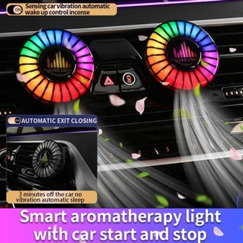Vehicle-mounted aromatherapy music rhythm lamp