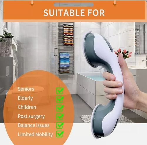2pcs Shower Handle Grab Bars For Bathtubs And Showers