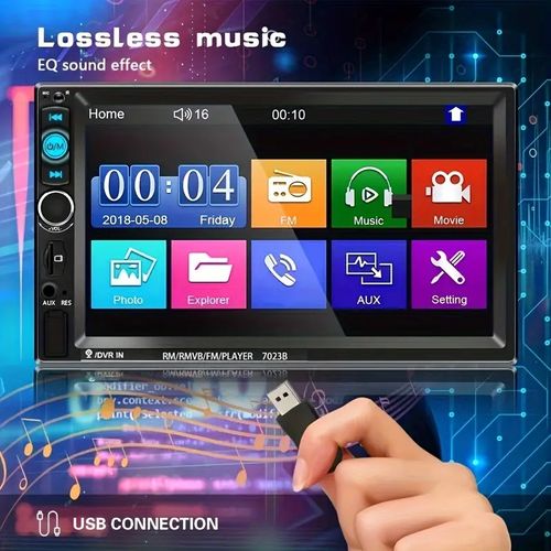 HD Touch Screen Car Multimedia Player Audio With Mirror Link USB FM Autoradio