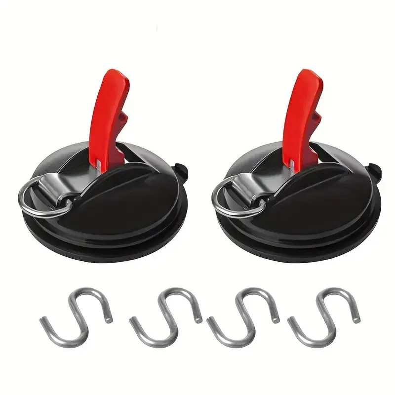 Heavy Powerful Sucker Cup Duty With Securing S Hook Tie Down Camping Tarp Tents Car Mount Luggage Suction Cup Anchor