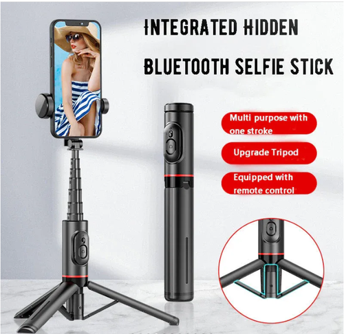 Integrated Hidden Bluetooth Selfie Stick