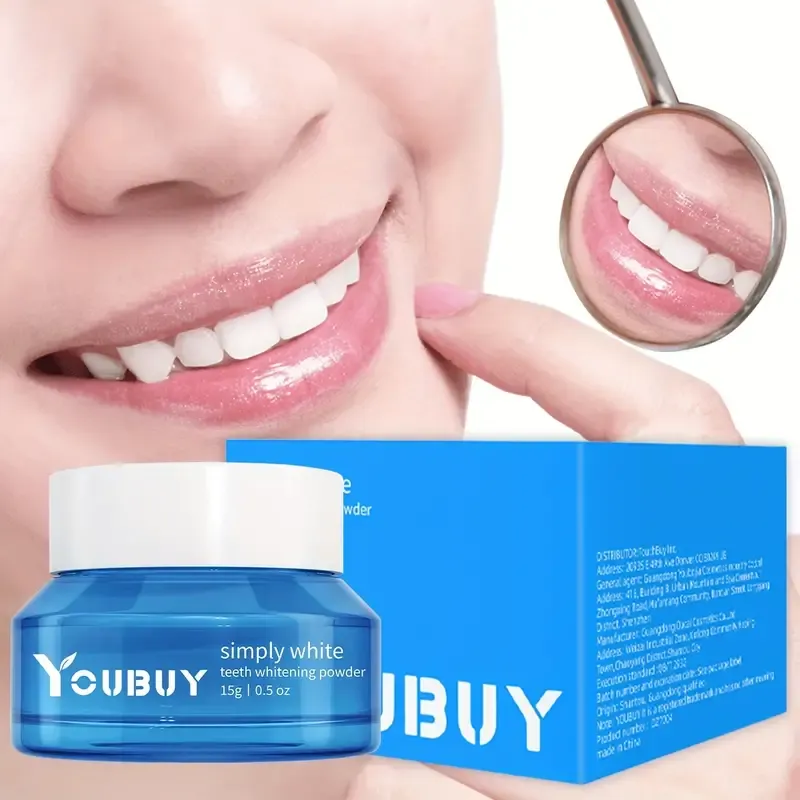 Teeth Whitening Powder, Teeth Polishing Tooth Deep Cleaning Powder, Stain Remover, Plaque Cleaning By Brushing, Breath Freshener, Tooth Cleaning Powder For Daily Life