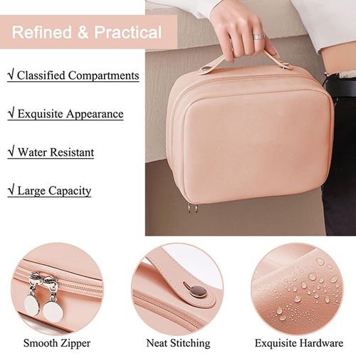 Multi-Compartment Toiletry Cosmetics Bag