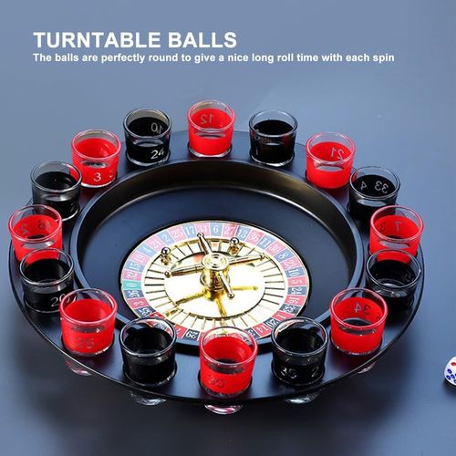 Drinking Shot Glass Turntable Game Set