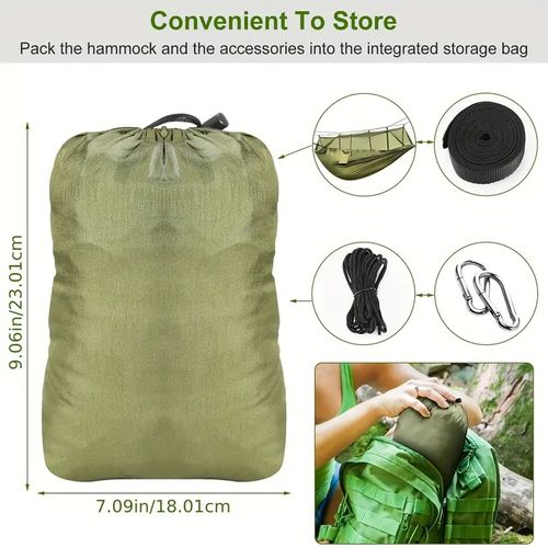 Person Outdoor Hammock with Mosquito Net