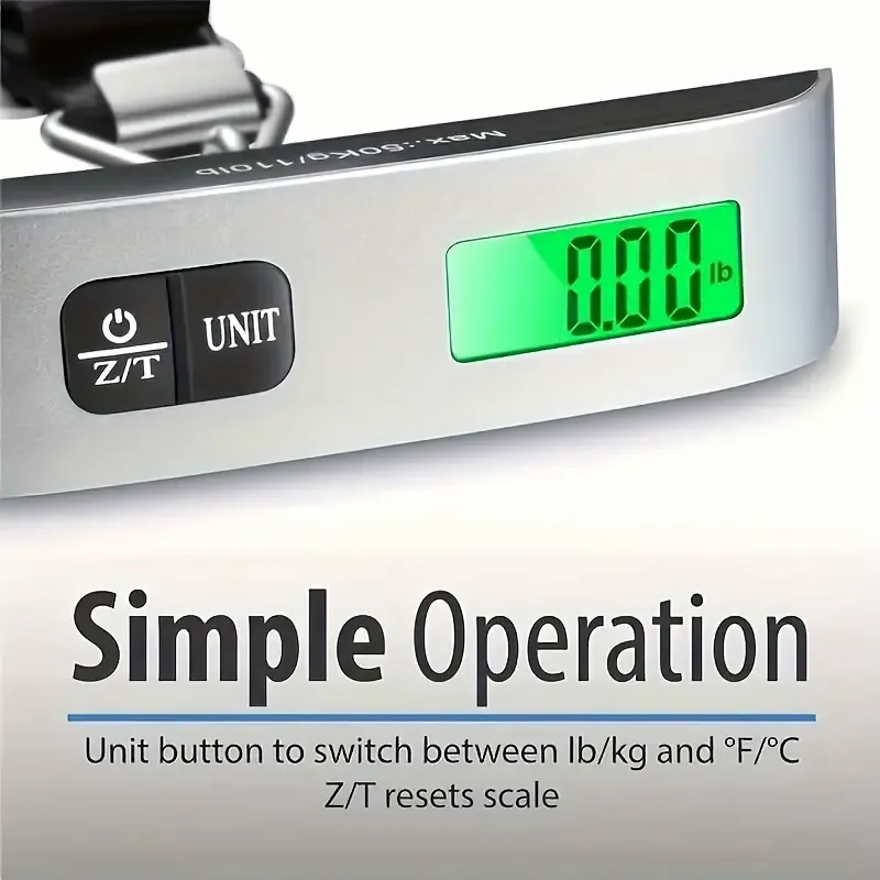 50 kg High Quality Portable LCD Display Hanging Digital Luggage Weighing Scale