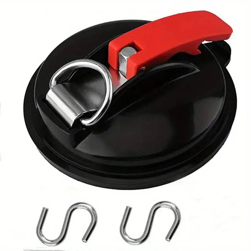 Heavy Powerful Sucker Cup Duty With Securing S Hook Tie Down Camping Tarp Tents Car Mount Luggage Suction Cup Anchor