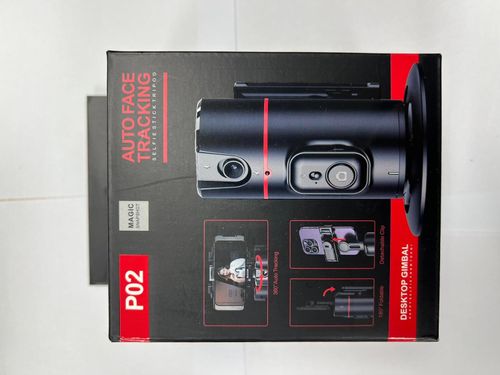 Auto Face Tracking Phone Holder, No App Required, 360° Rotation Face Body Phone Tracking Tripod Smart Shooting Camera Mount for Live Vlog Streaming Video