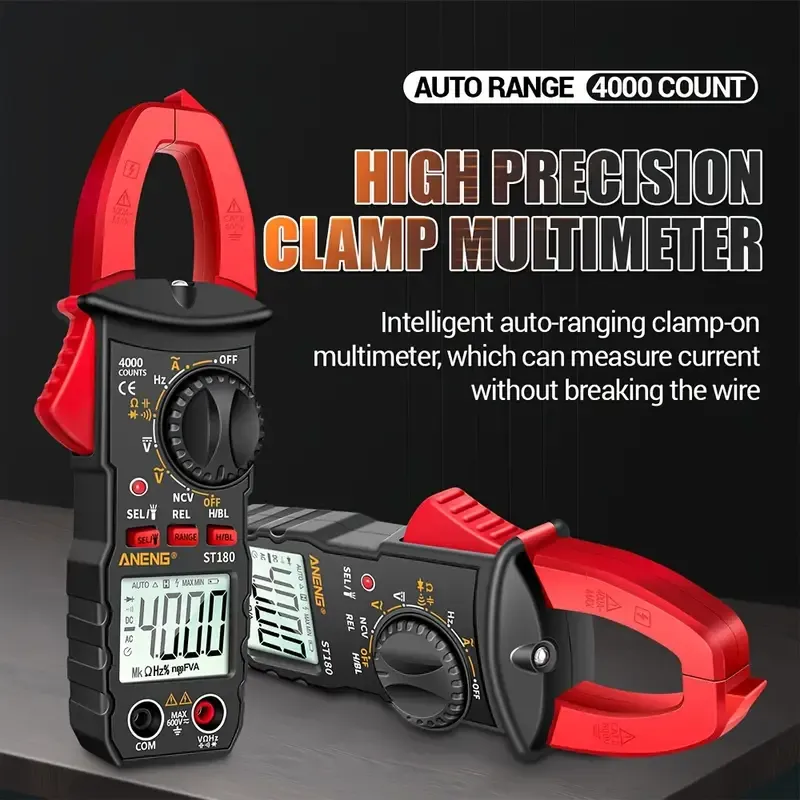 Advanced 4000 Counts ST180 Digital Clamp Meter Multimete