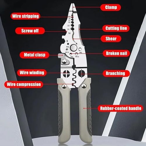 🔥Multifunctional Wire Stripper Crimper Cable Cutter Pliers