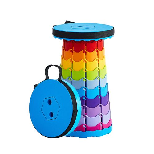 Retractable folding stool Outdoor travel queue adjustable portable stool