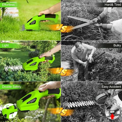 Electric Handheld Hedge Trimmer and Pruning Shears