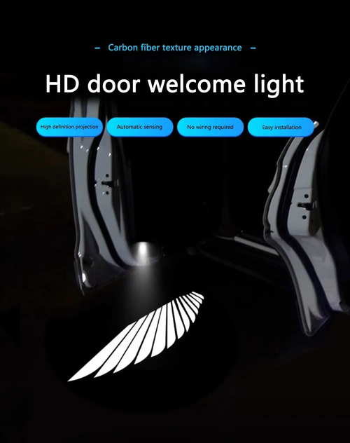 Angel Wings door light Wireless Car Door LED Logo Light for All Cars