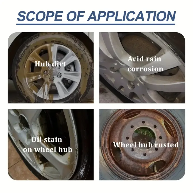 Car brake cleaner, car brake disc rust removal and polishing agent, repair wheel noise cleaner