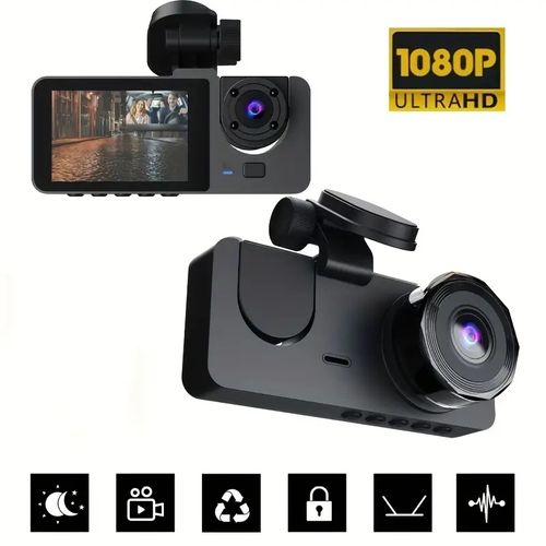 2K Dual Camera, Dash Cam For Cars, Front And Inside, Car Camera With IR Night Vision