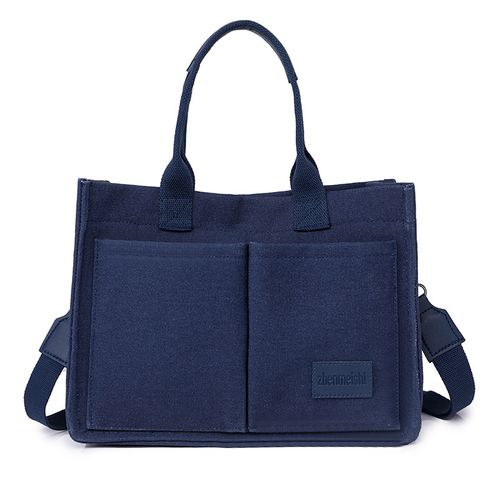 Women's Canvas Crossbody Bag, Retro Top Handle Satchel with Adjustable Strap for Daily Use