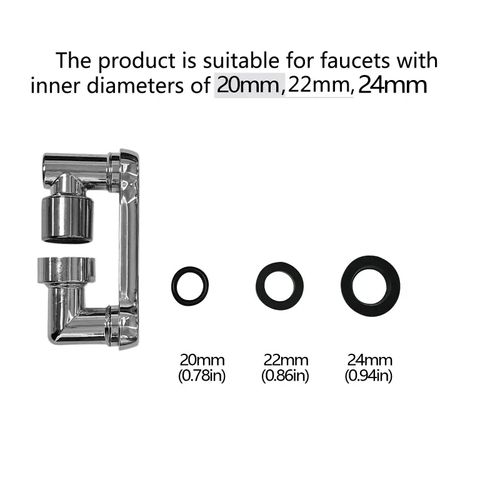 1pc 1440° Swivel Faucet Spray Head