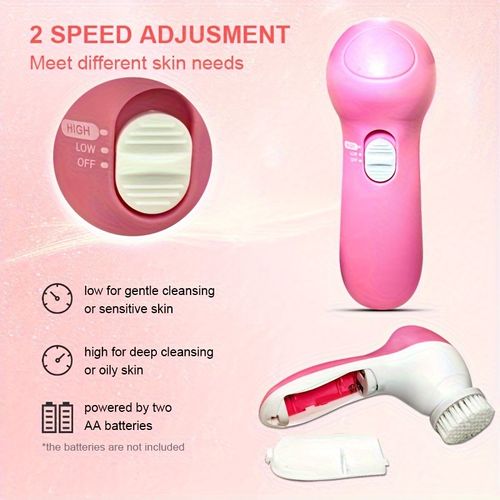 5 in 1 Electric Spin Brush Facial Cleaning Apparatus