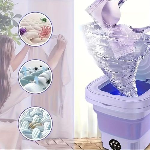 8L Portable Folding Mini Washing Machine