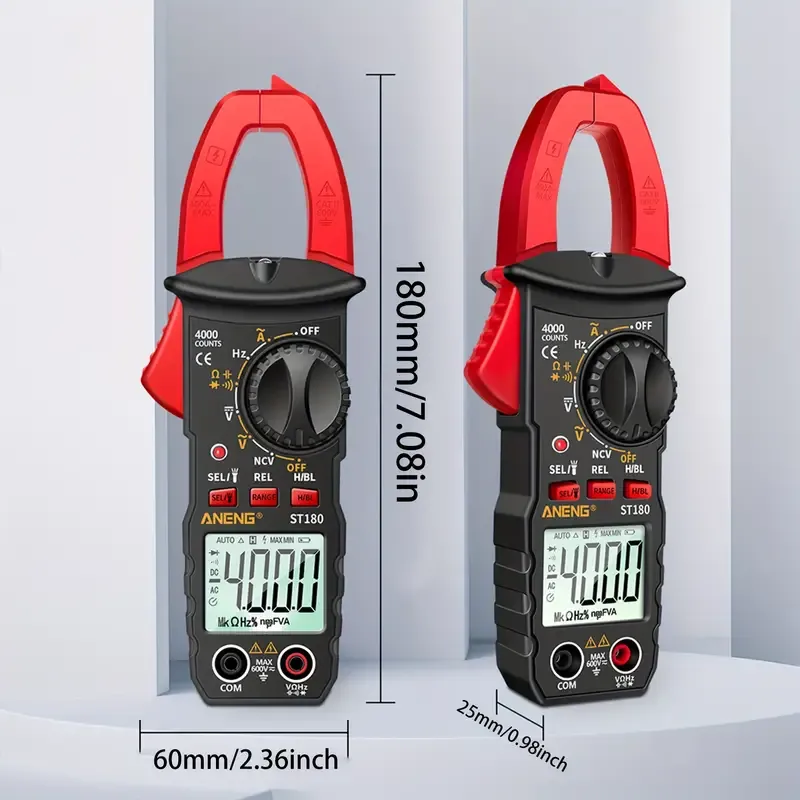 Advanced 4000 Counts ST180 Digital Clamp Meter Multimete