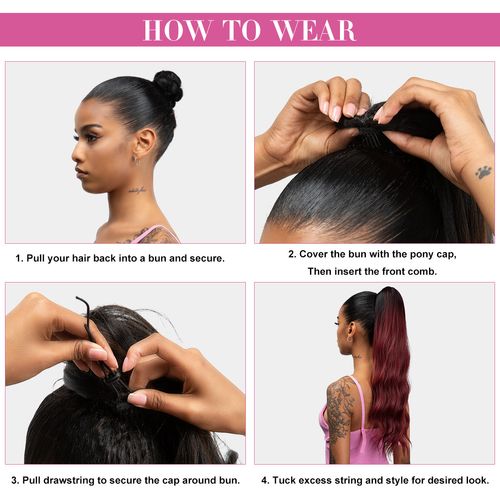 Diy Drawstring wig ponytail