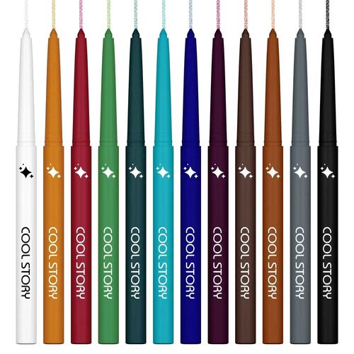 Multicolor Gel Glitter Eyeliner Waterproof Long-Wear Gel Pencil Eyeliner