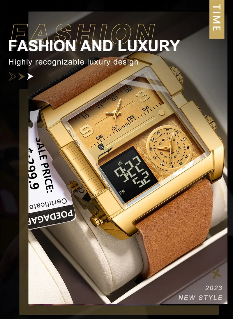 A new dual-display electronic quartz watch
