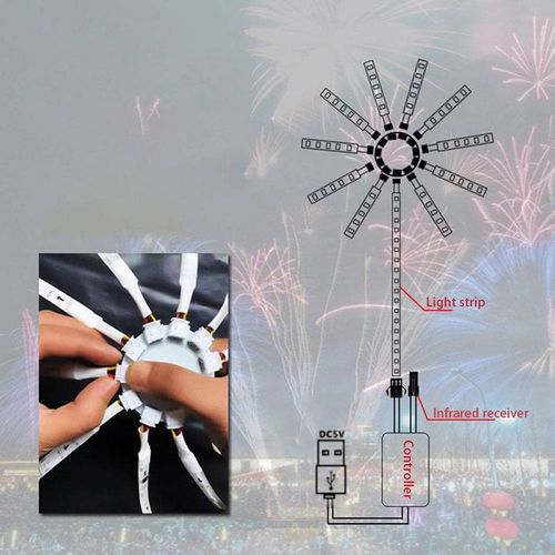 🎁💡WiFi Bluetooth Smart Fireworks Led Light