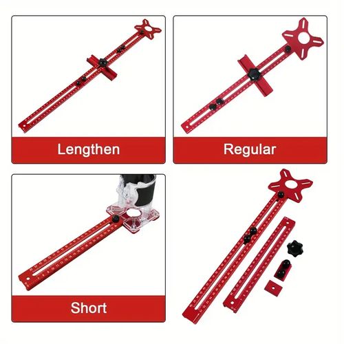 Versatile 3-in-1 Aluminum Router Jig for Woodworking