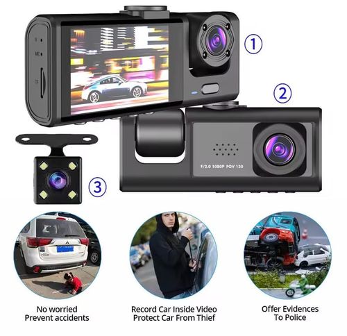 🔥2-Inch Screen Wifi Link 1080P HD Dashcam with Night Vision 2OR3 Lenses