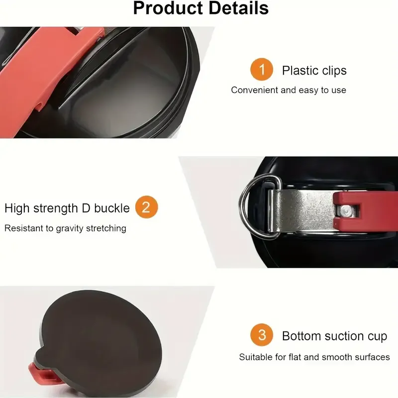 Heavy Powerful Sucker Cup Duty With Securing S Hook Tie Down Camping Tarp Tents Car Mount Luggage Suction Cup Anchor