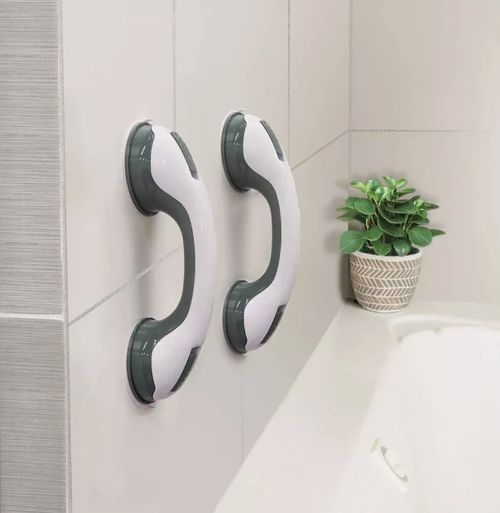 2pcs Shower Handle Grab Bars For Bathtubs And Showers