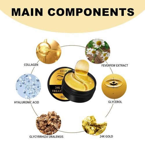 Retinol Collagen Under Eye Mask 60PCS Anti-Aging, Hydrating & Brightening