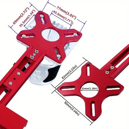 Versatile 3-in-1 Aluminum Router Jig for Woodworking